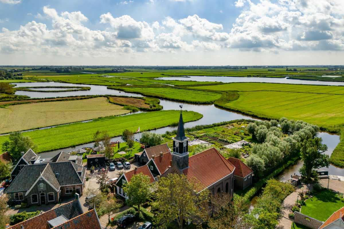 Land van Leeghwater van bovenaf